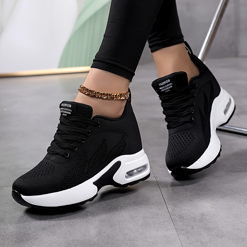 women's breathable mesh high top sneakers casual running Temu