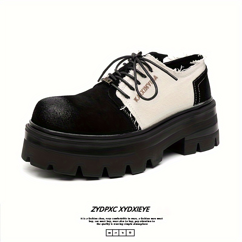 chaussures derby à semelle épaisse hommes Temu Switzerland