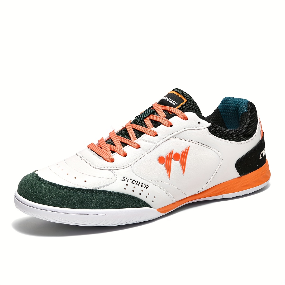 indoor soccer shoes on grass