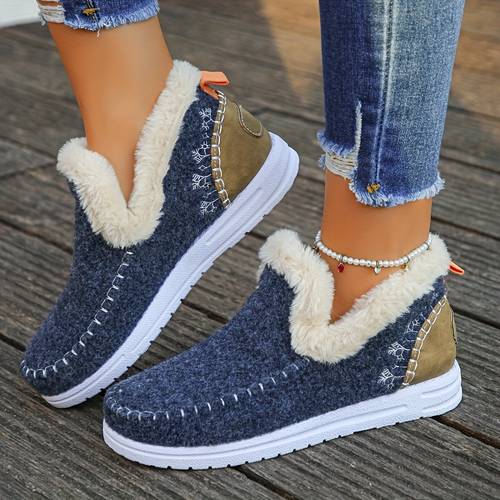 item picture womens multicolor fleece lined slippers versatile slip on for daily relaxing home weekend matches casual loungewear winter outfits women shoes