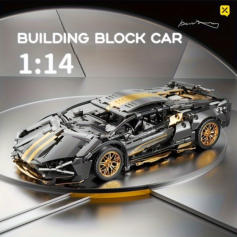 

1259pcs Supercar Building Blocks Model Toys, Suitable For Adults Boys And Kids Halloween/thanksgiving/christmas Holiday Gifts
