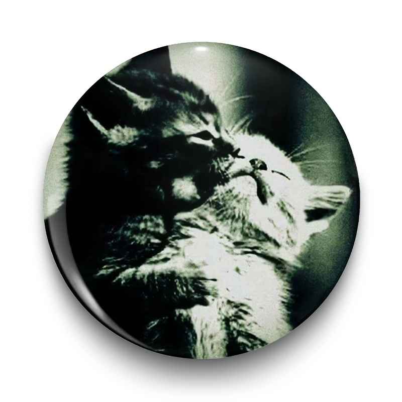 TEMU Un broche moderno con un diseño de gato lindo ( 2D) adecuado para ropa, sombreros y mochilas - un accesorio de moda para , de y - regalo y para