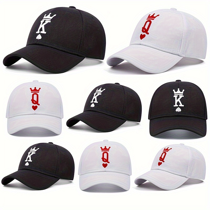 

Spades Poker Crown Baseball Cap Trendy Letter Embroidery Sport Hats Lightweight Adjustable Casual Hat For Women Men