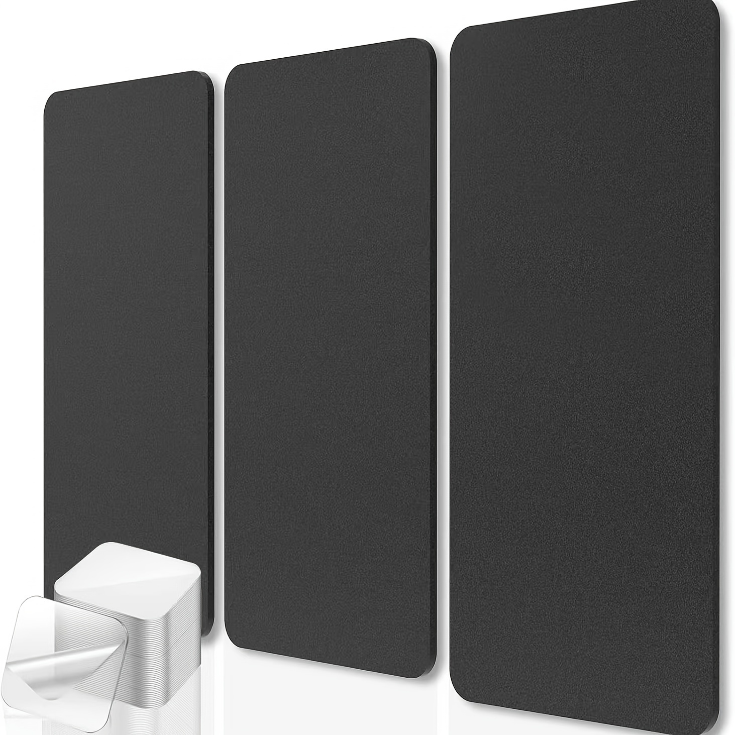 

- Soundproofing Panels - 24"x12"x0.4", Reduction & Cancellation, For Recording , Offices, And - In /