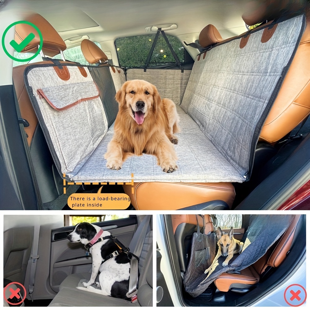 

Dog Car Seat Cover With Back Seat Extender, Pet Hammock Travel Bed, Non-inflatable Vehicle Bed Mat For Cars, Suvs, And Trucks, Durable Polyester Material