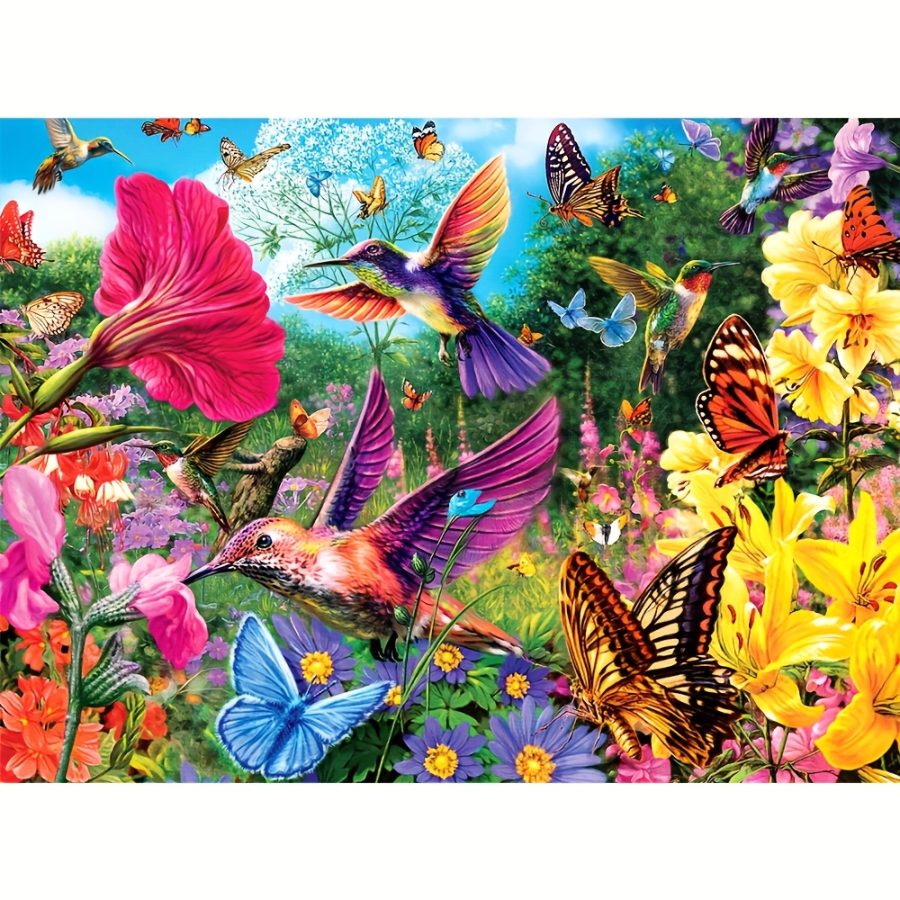 

Challenging, Wooden Puzzles For Adults 500pcs Hummingbird Christmas Gift