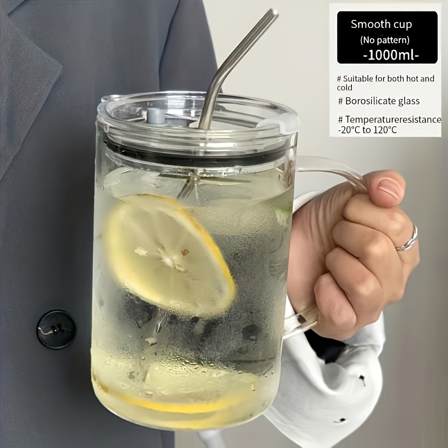 straw glass drinking cup with lid ladies birthday gift gift fashion things   creative bridesmaid wedding gift glass tumbler cup her gift with straw large capacity cute