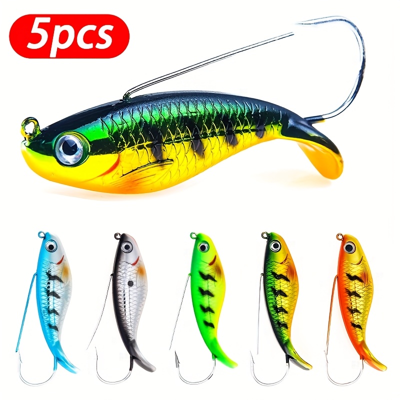 E-shop 5 Stück sinkende VIB-Wobbler-Köder, künstlich hergestellt, 5 Farben erhältlich, Barsch-Crankbait, Angelzubehör Pesca