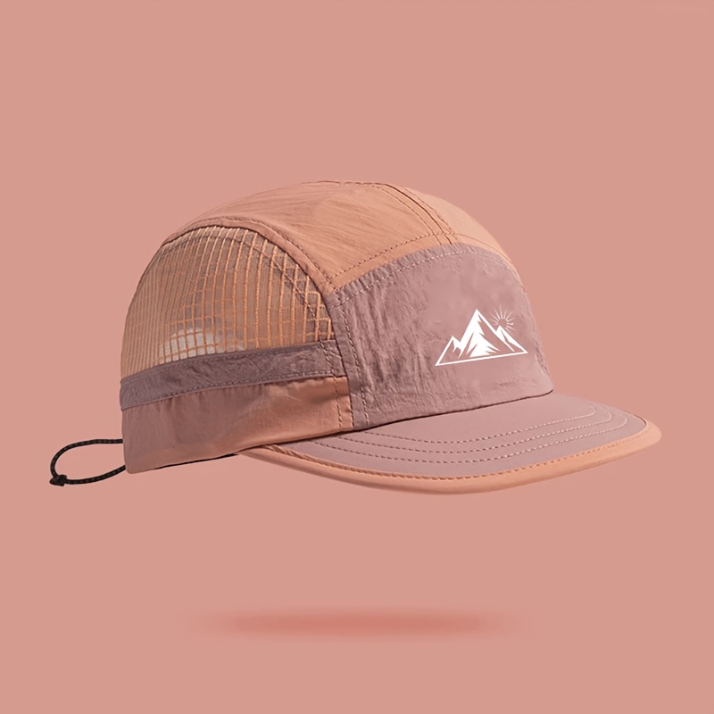Men's Lightweight Quick-Dry Mesh Baseball Cap with Adjustable Drawstring