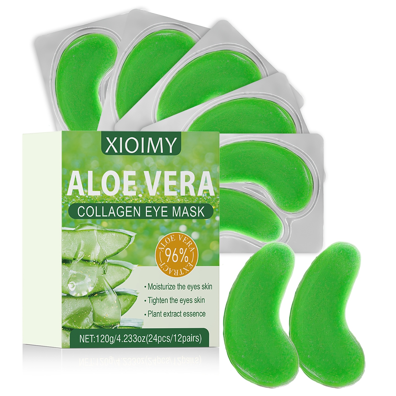 24pcs aloe vera eye mask alcohol free tightens - Temu Oman
