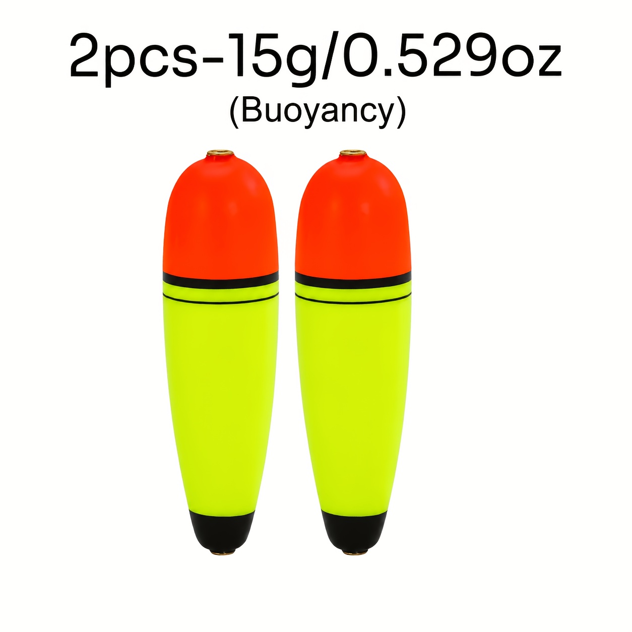 TEMU 2 piezas de flotadores de pesca de carpas de EVA – Flotadores de vientre grande de visibilidad para lanzamientos largos, flotadores duraderos