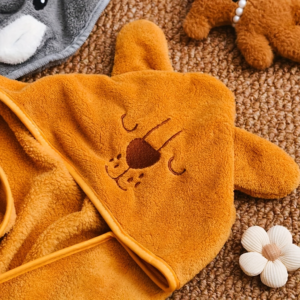 Personalized Animal Hooded Towel, Custom Name/Text/Initial
