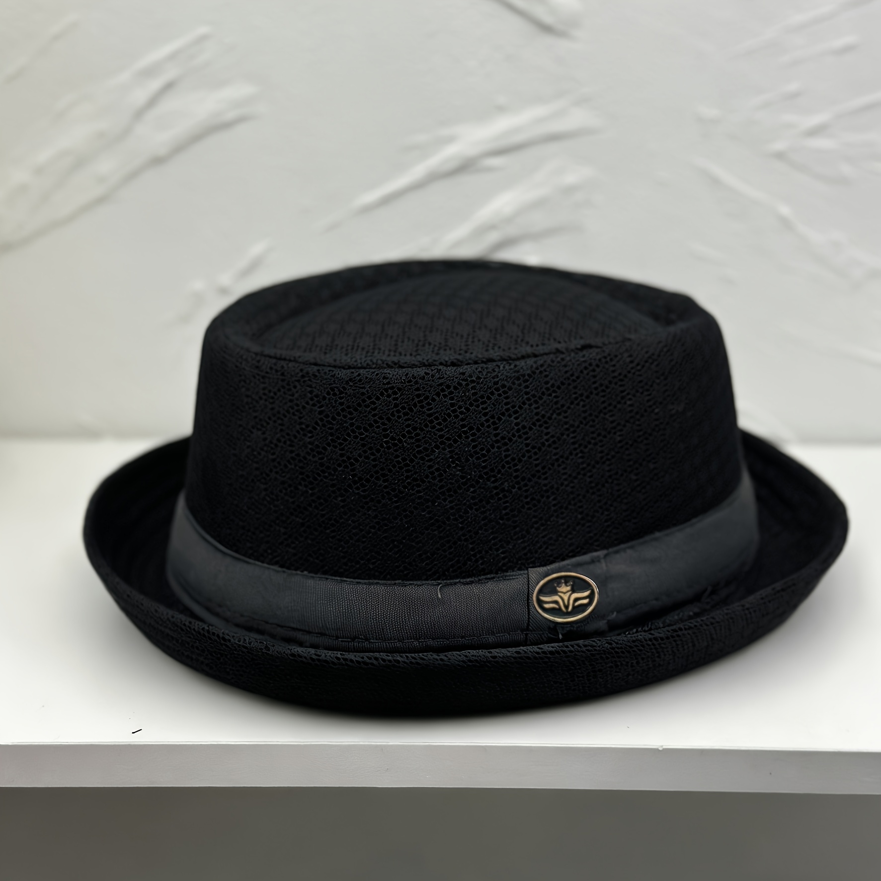 TEMU 1pc Spring And Summer Men's Jazz Hat, Gentleman Style Hat, Men's Middle-aged And Elderly Mesh Hat, Multiple Colors