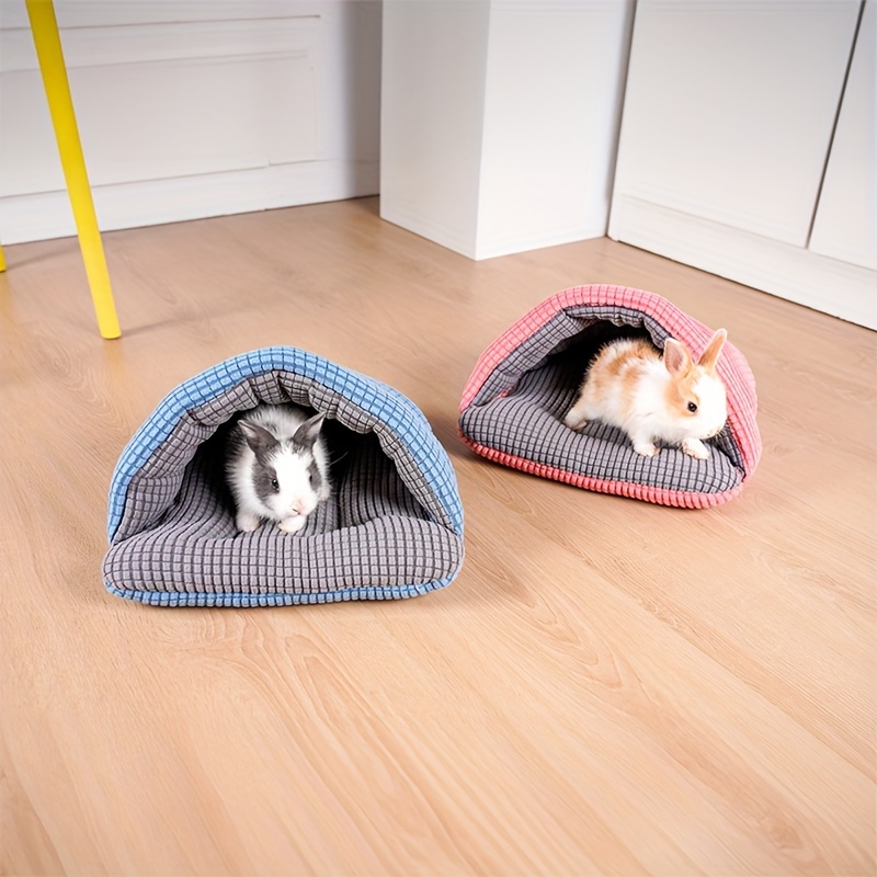 Small Animal Warm Guinea Pig Hideout, Soft Semi-Enclosed Sleeping Bag, Machine Washable, Suitable for Rabbits, Squirrels, Ferrets, Hedgehogs, Guinea Pigs, and Kittens