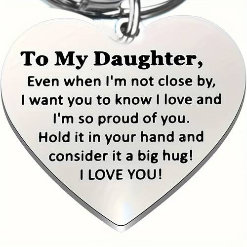 to my daughter heart shaped a loving gift from mom and dad