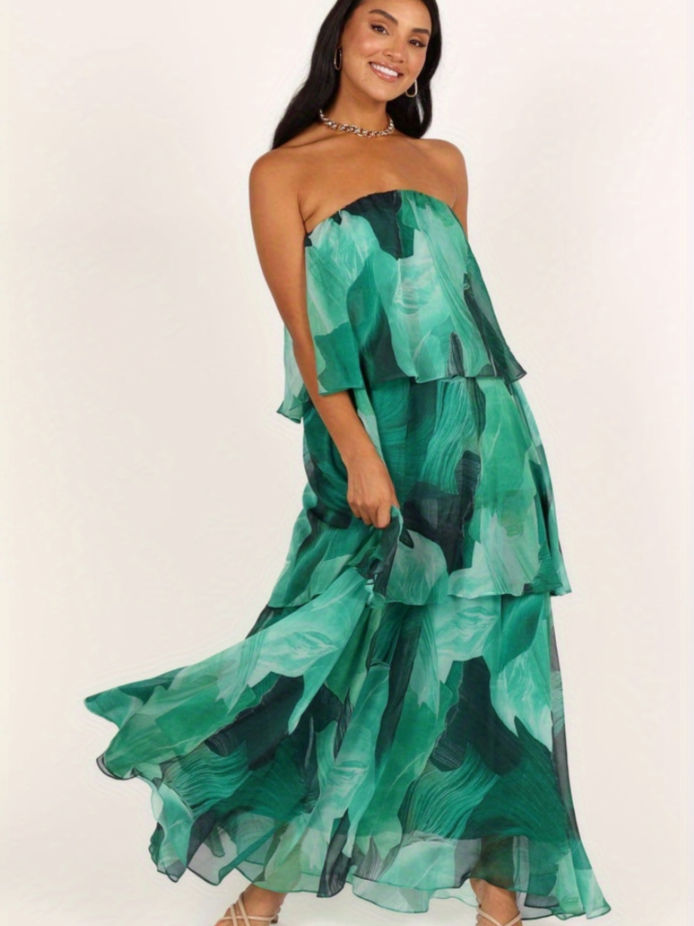shift holiday dress Women's Midi Dress Vacation Casual Boho Regular Fit Graphic Geometric Sleeveless U Neck Dusty Blue Green Summer Spring 2026 strap maxidress main image 0