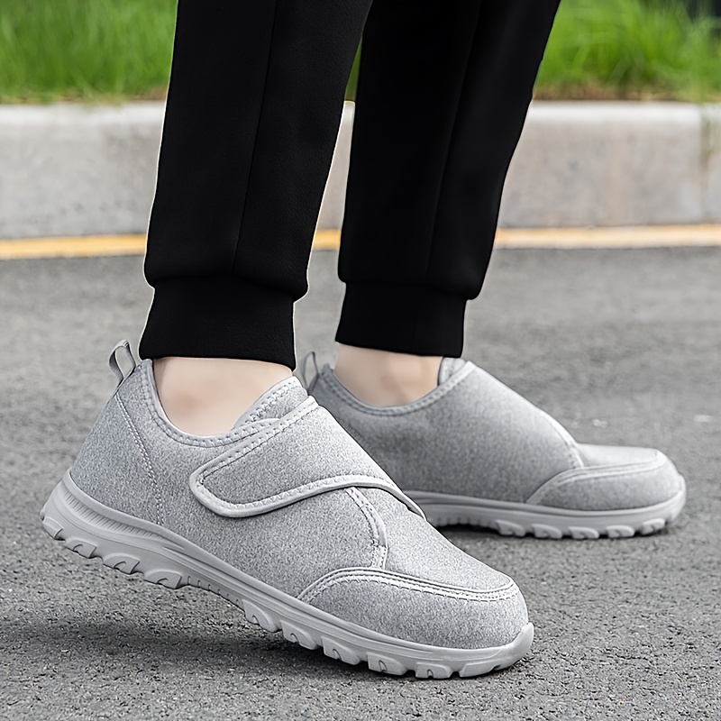 Men's Athletic Walking Shoes, Breathable Fabric & Adjustable Design