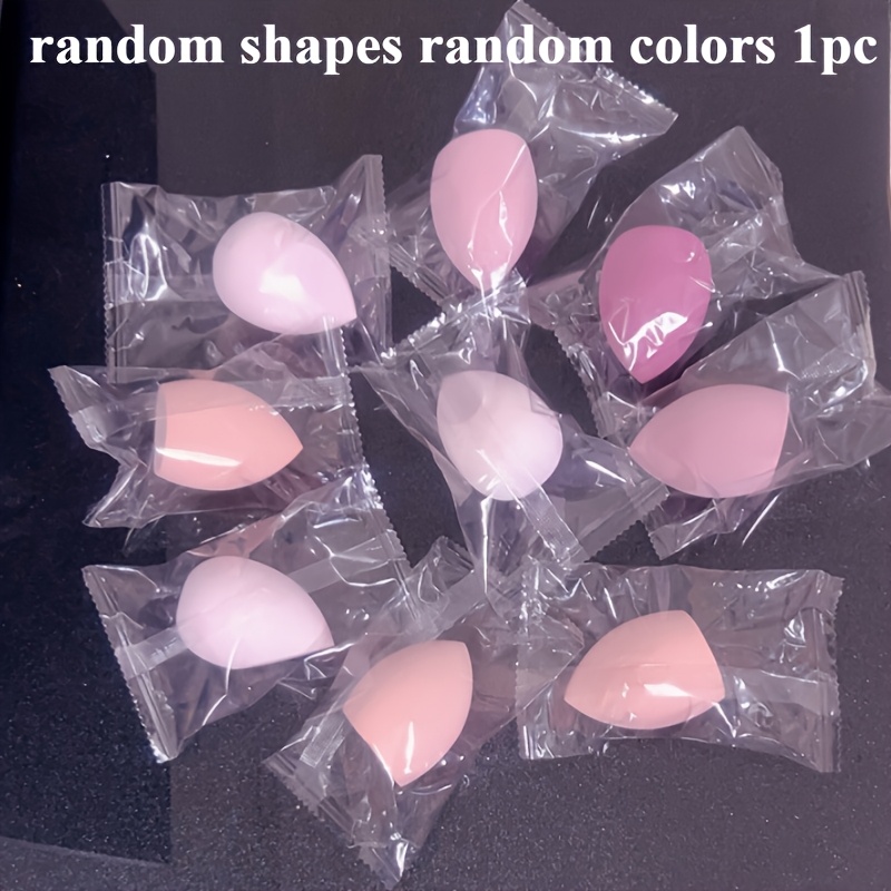 TEMU Color: Random Shapes Random Colors 1pc Multifunctional Beauty Sponge For Applying Foundation, Bb Cream, And Powder, Suitable For Wet And Dry Use