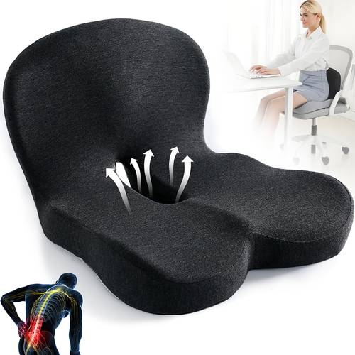 able back support seat supportive office chair game chair cushion provides hip for long sitting driving and table work for the back to school