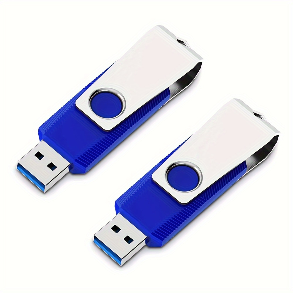 

2 Pack 128gb/64gb Usb Flash Pack 128gb/64gb Flash Drive Loose Usb 2.0 Thumb Drive Memory Stick Jump Drive Blue