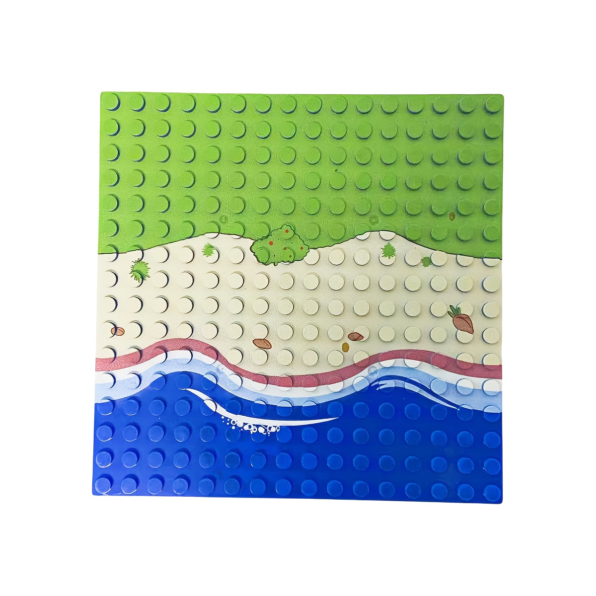 2pcs 16*16 Dots Printed Baseplate Building Blocks DIY Toys