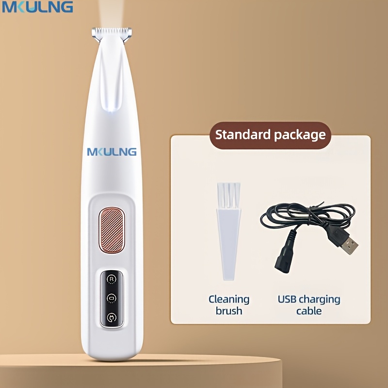 Image of Pet Hair Clipper Dog Grooming Clipper Kit Usb Rechargeable Razor Clipper Cordless Electric Silent Pet Grooming Tool