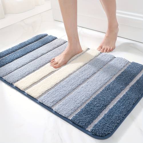 1pc bathroom rug bathroom mat absorbent premium bath rug non slip comfortable bath mat carpet for tub shower bath room bathroom accessories bathroom supplies area rugs laundry bedrooom shower indoor mat christmas decoration