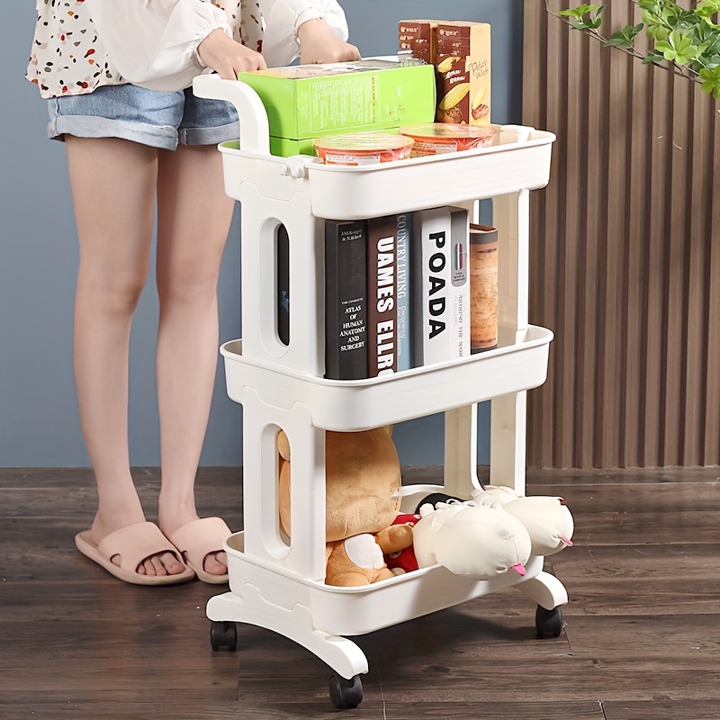 Carrito Con Ruedas De 3 Niveles Para Organizar Espacios | Ideal Para Cocina, Baño O Dormitorio
