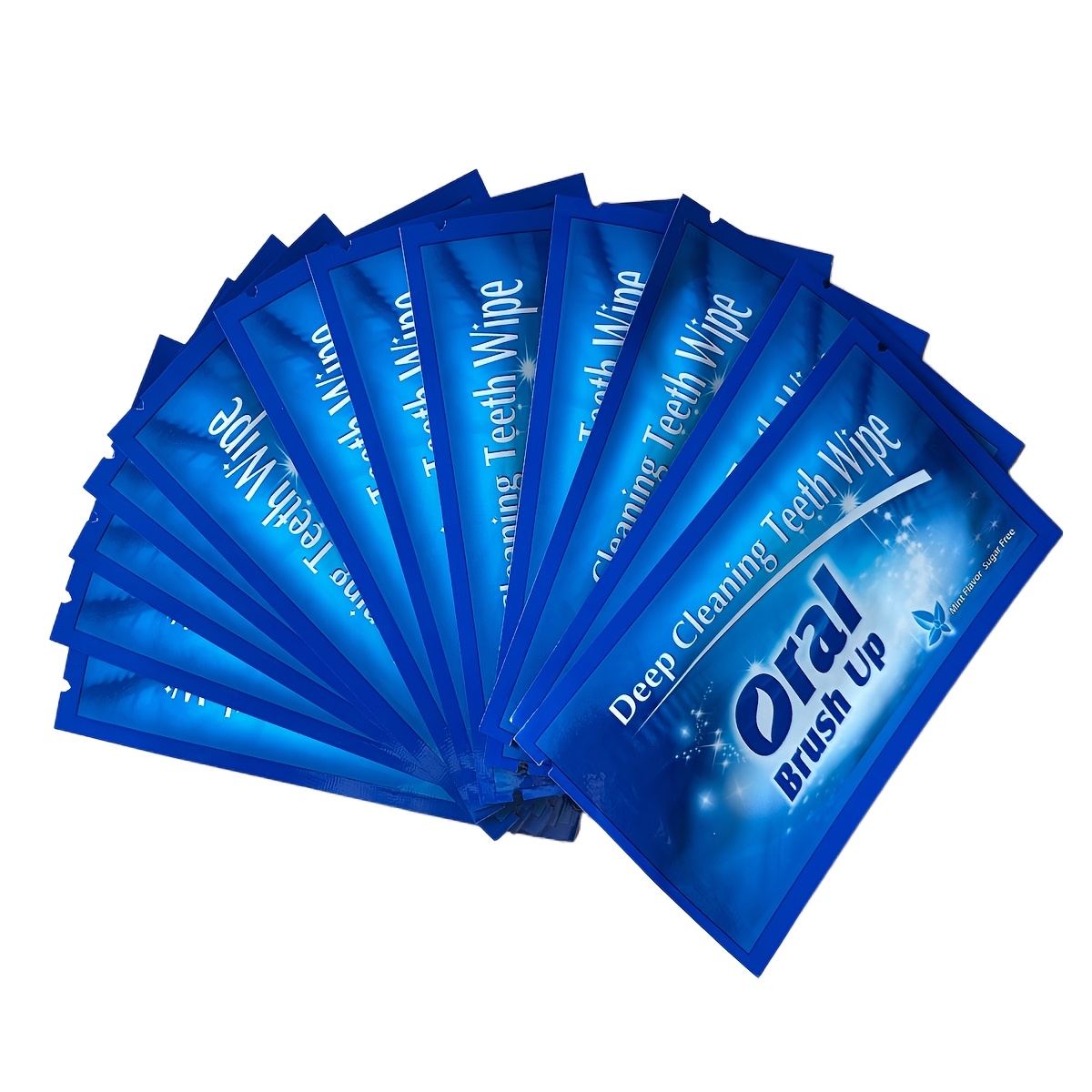Image of Mint-flavored Dental Cleaning Product <placeholder> - 10pcs Individually Wrapped Pieces, Suitable For Basic Oral Cleaning After Meals