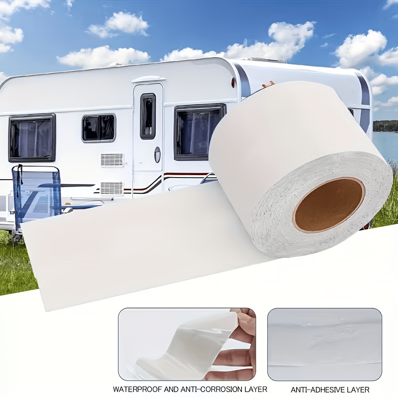 TEMU Premium Rv Roof Repair Butyl Tape - 1 Roll/universal, For Use In Cars, Windows And Roof Leaks/weatherproof