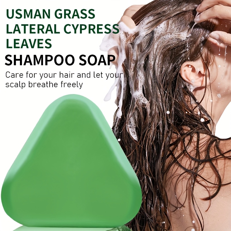 Fluffy Oil-Control Shampoo Bar with Platycladus Orientalis & Usman Grass