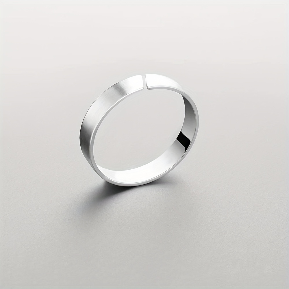 Minimalist Stainless Steel Ring Unisex Retro Durable Everyday