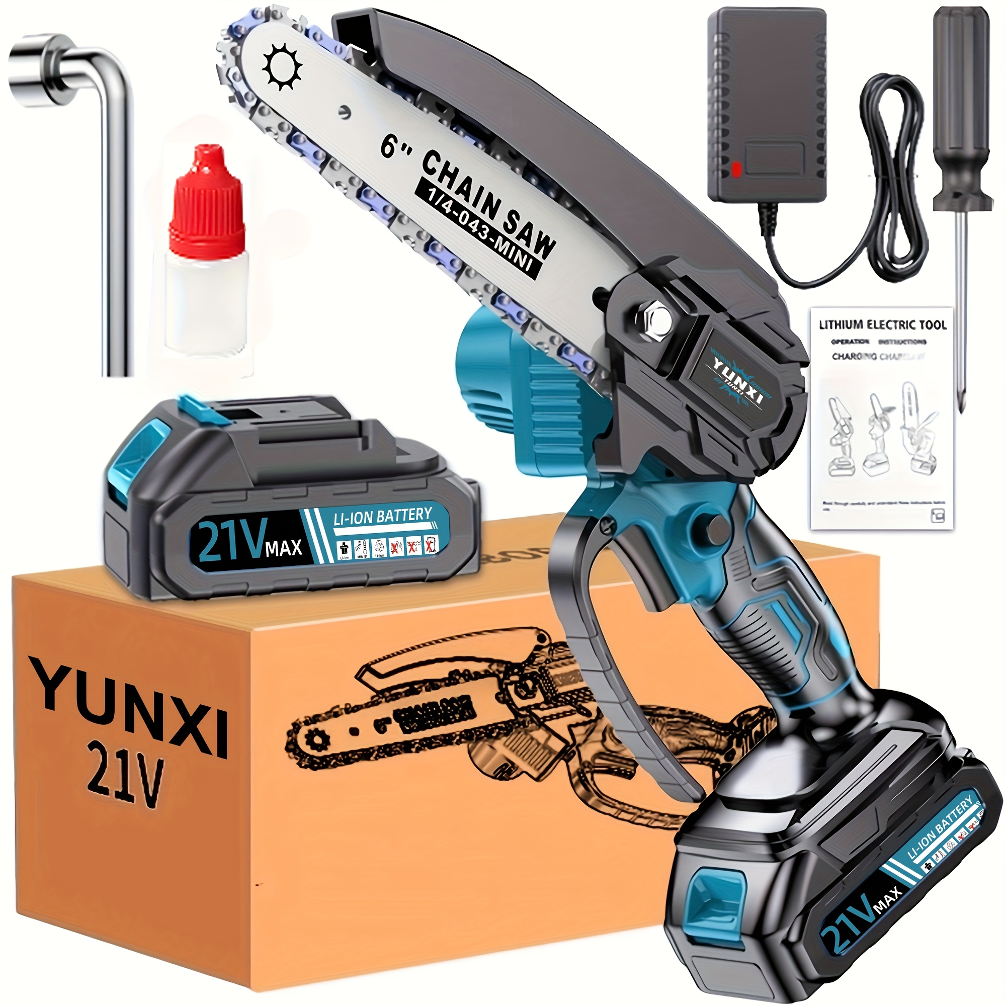 2025 Nieuwe Handheld Elektrische Kettingzaag - Lichtgewicht Draagbare Kettingzaag met Snoer en Europese Stekker