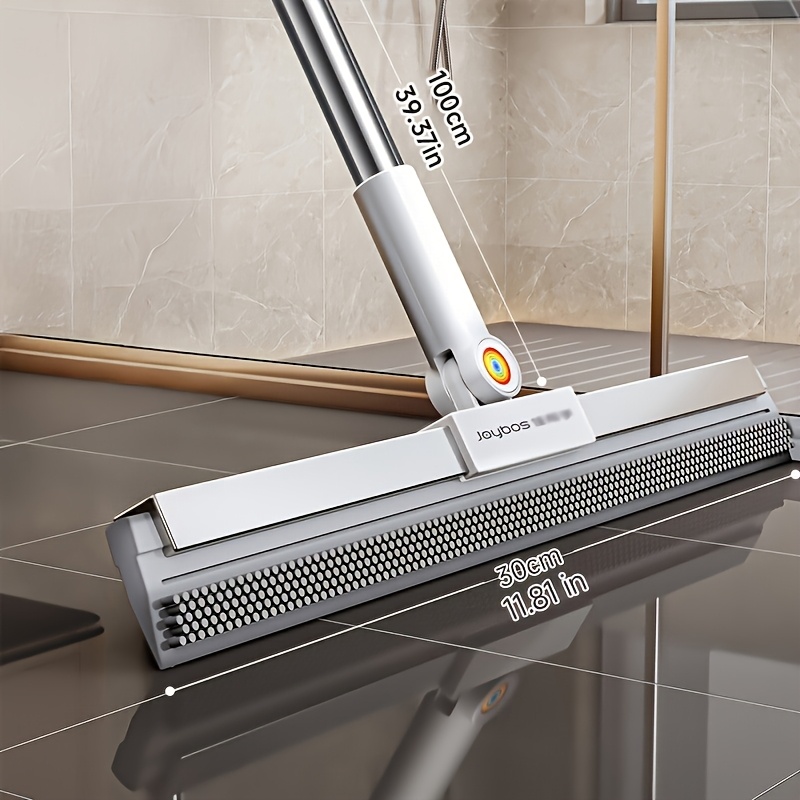Floor Wiper, Floor Scraper Broom, Long Handle Window Scraper, Shower Bathroom, Kitchen Tile, Pet Hair, Floor Marble, Glass Window Water Foam, Stainless Steel Rod Cleaning Tools