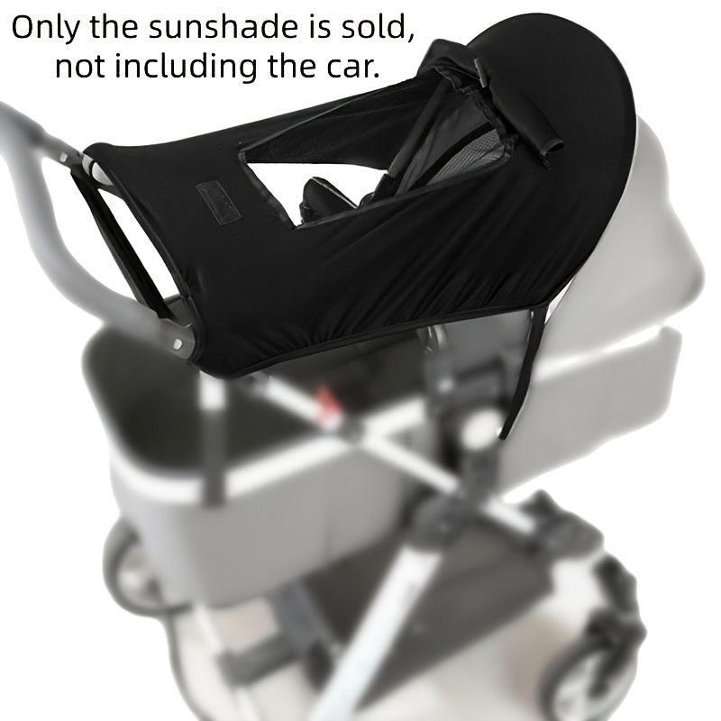 Stroller Sunshade, Universal Baby Stroller Canopy, With Mesh Window - Uv Protection Adjustable Sun Visor - Stroller Accessory, Essential For Infant Travel