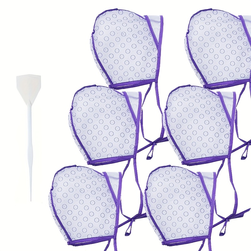 TEMU 6 cuffie per capelli con ganci di plastica, strumenti e accessori per capelli normali, adatte per uso in saloni di e parrucchieri