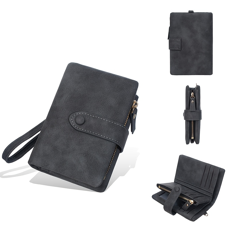 TEMU 1 pz/Baellerry Nuovo Portafoglio Corto da Donna , Portamonete Premium Stile , Portamonete con Cerniera Elegante con Slot Multi-Card, Regalo per