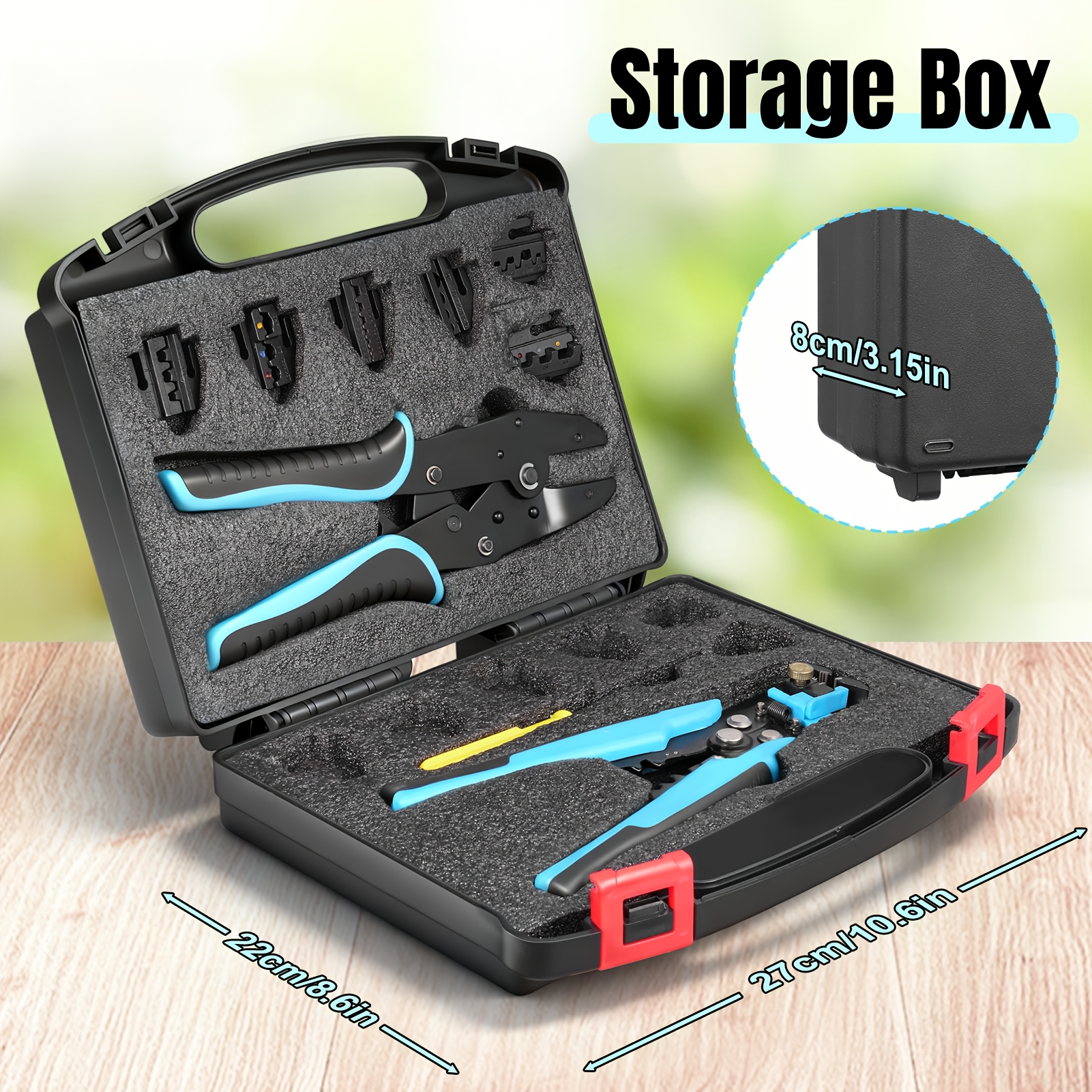 Crimping Pliers, Crimping Tool, Wire Strippers, Crimping Pliers Set, With 6 Crimping Dies, Suitable For