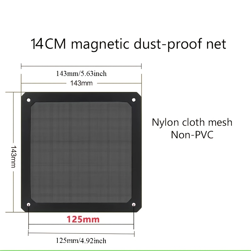 item picture ldpcsj 80mm 90mm 120mm 140mm pc chassis cooling fan dust filter magnet dustproof mesh   chassis   with hole