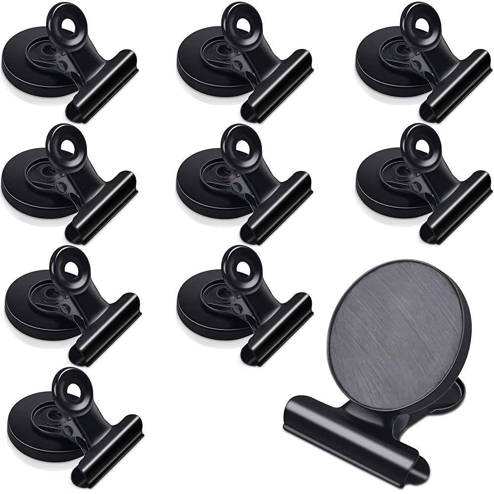 4pcs heavy duty black stainless steel magnetic clips multi purpose fridge and whiteboard magnets with star and animal designs suitable for photos notes and more ideal for kitchen office and home decor photo holders magnetic decor sleek