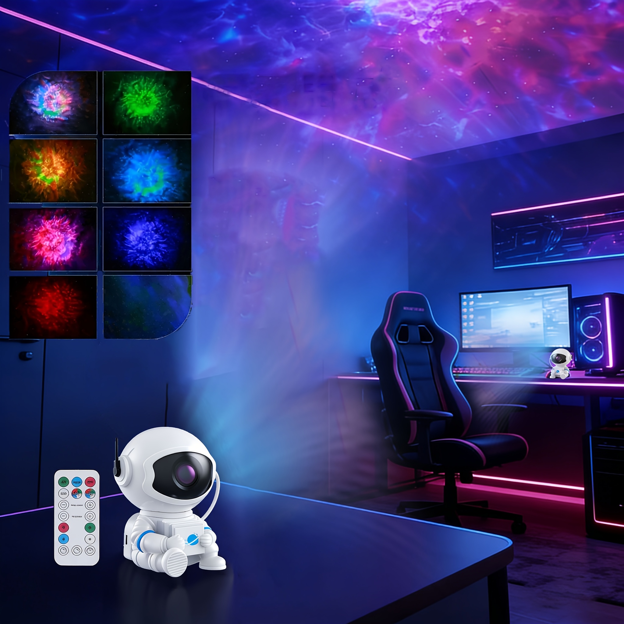remote controlled astronaut star projector spinning   nebula   for   a cozy atmosphere in your bedroom Product details 1