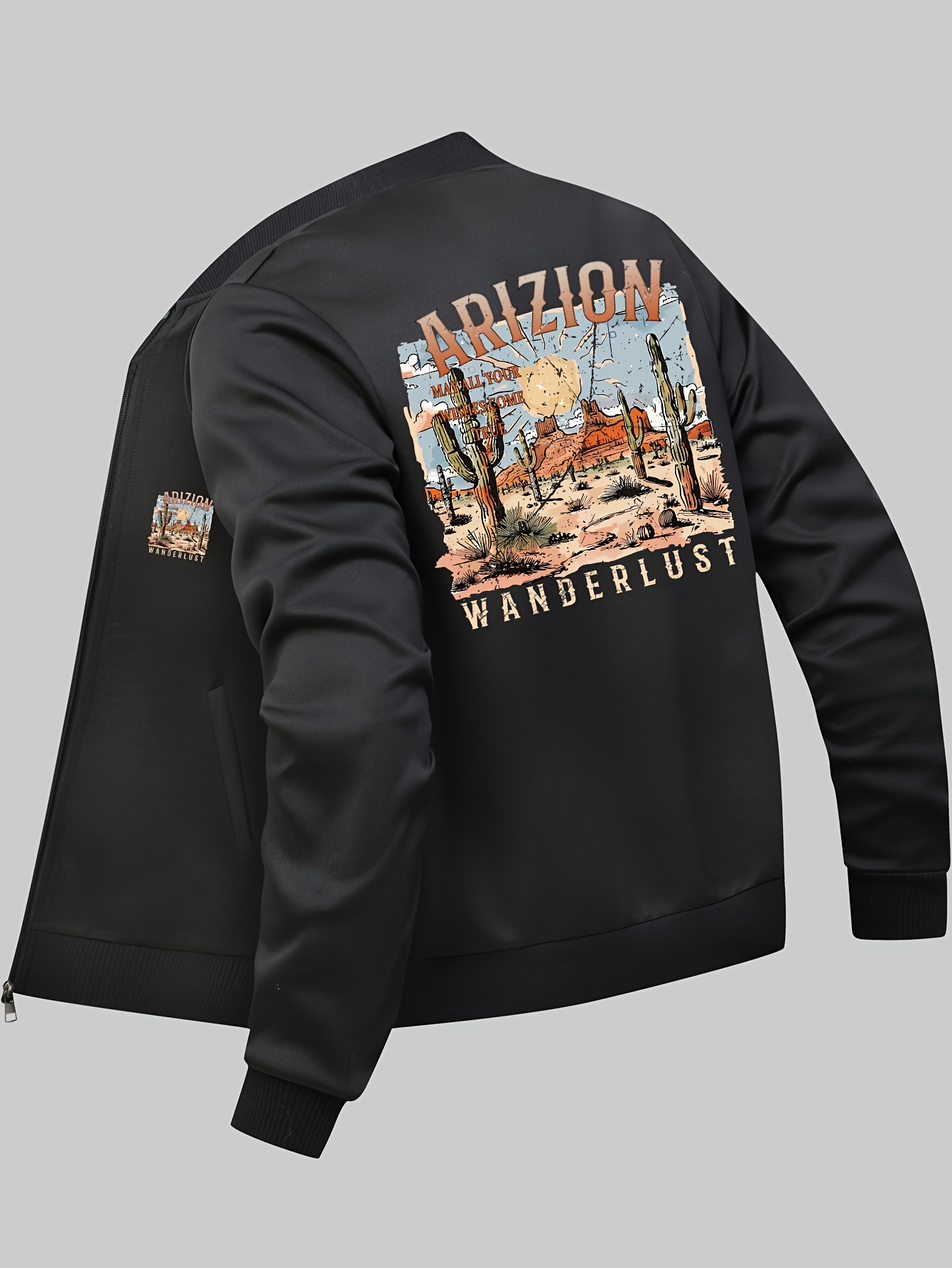 Tiger Print Jacket For Men Zipper Jacket Coats Outdoor Mens - Temu Canada