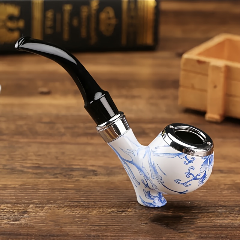 smoking a tobacco pipe mini PANQIAGU For And Herbs, Submarine , Hand Carved of Briar root, Handmade Wood with Leather Pouch, Small Pipe, Gift Set Accessories, Wesatori in Saudi Arabia Pocket Wooden Smoking Pipe Miniature