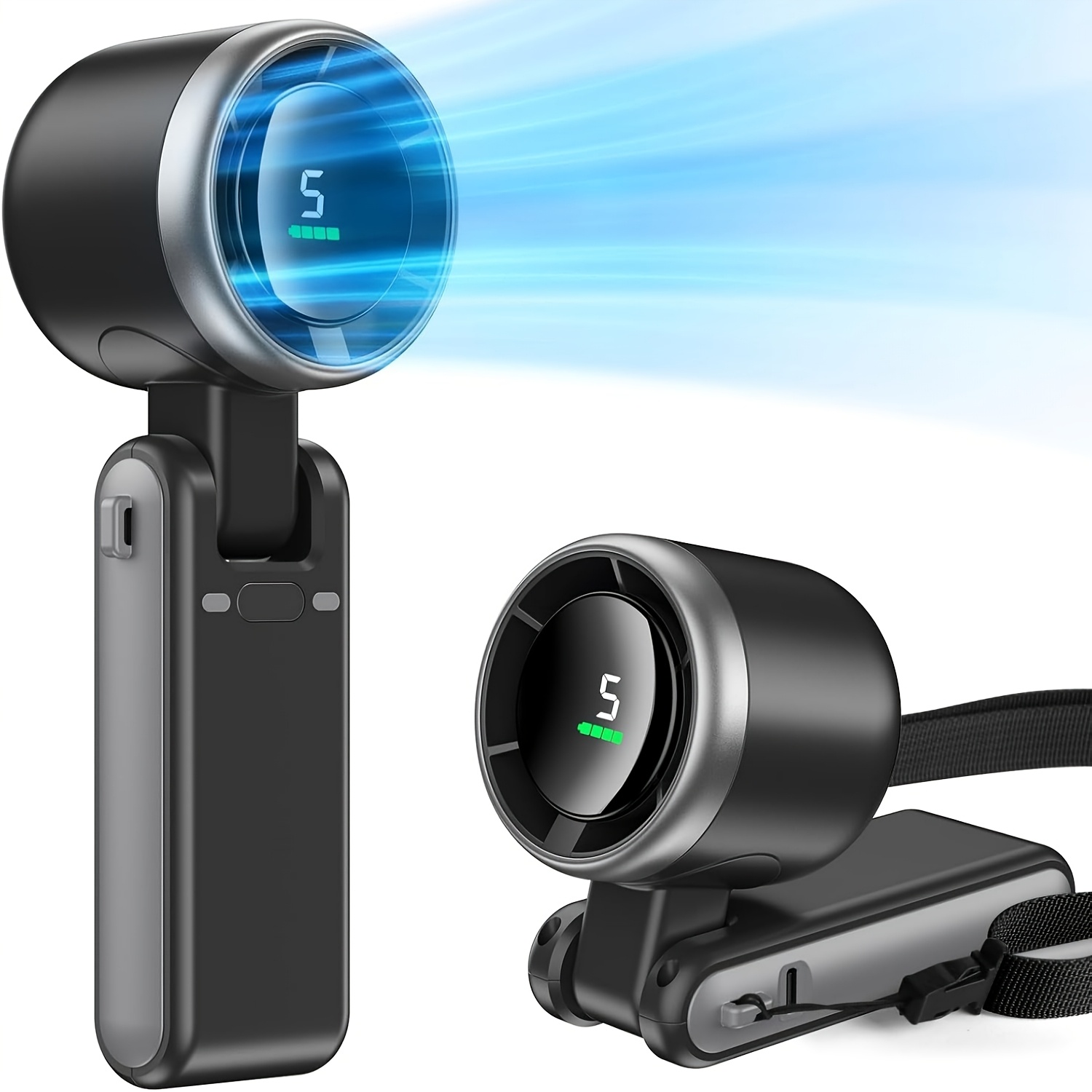 Portable handheld USB rechargeable mini turbine fan