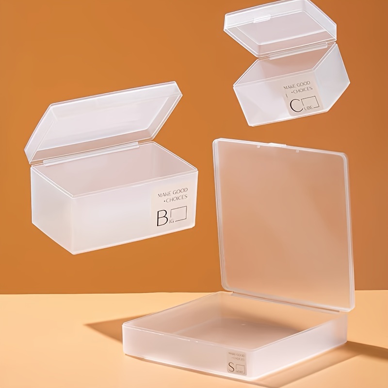 Miscellaneous Storage Boxes Small Storage Box Transparent - Temu