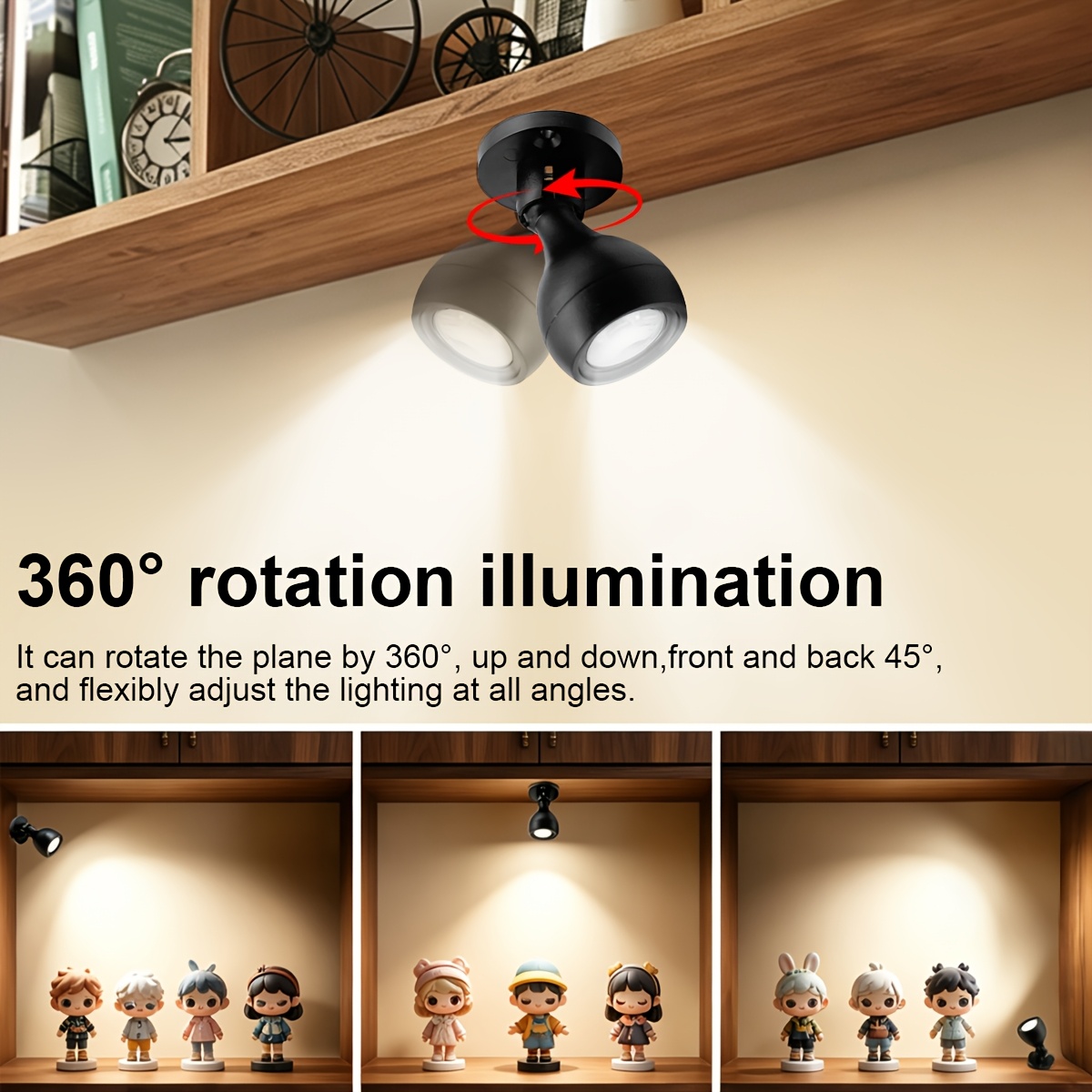 USB-Powered Mini Display Spotlight with 6 Color Options