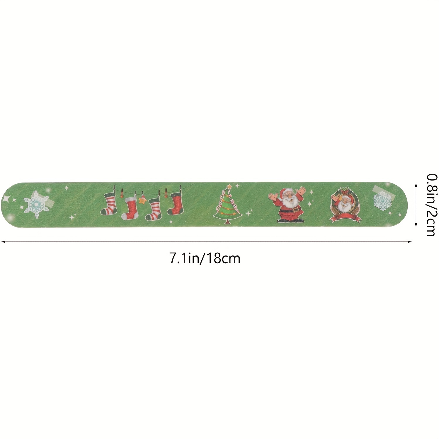 Christmas Themed Nail Files Set of 12 with Random Patterns