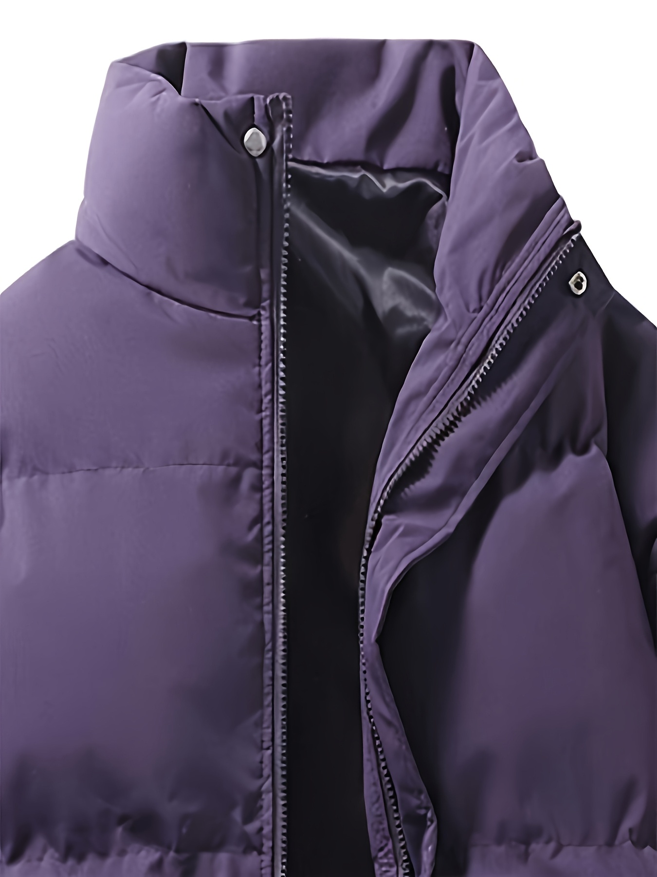 Winter Padded Custom Style Hoodless Outerwear, Comfortable & Warm