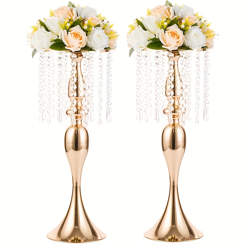 

2/10pcs Of 21.3-inch High Racks, Wedding Road Collar High Flower Racks, Pendant Lights, Metal Vases, Reception Tables, Wedding Supplies, Christmas And Halloween Decorations