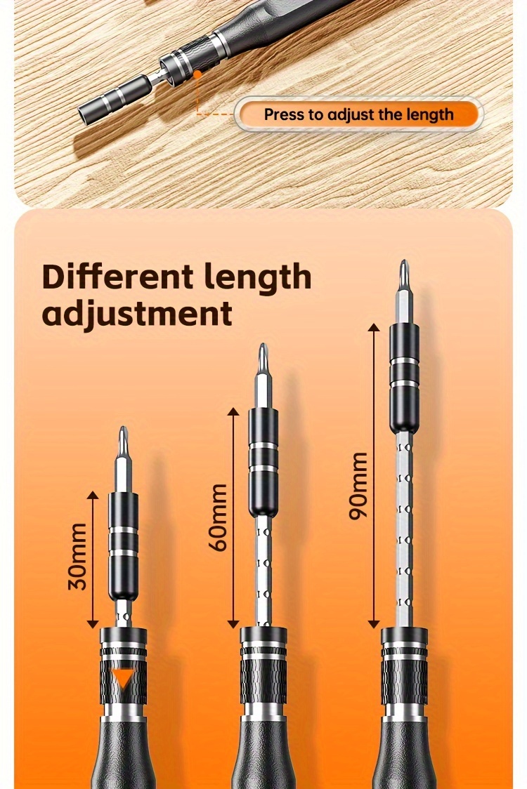 38 in 1 precision screwdriver set anti     alloy tips for glasses watches phones hex     ideal for office diy projects details 8